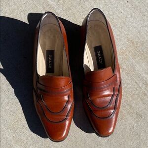 Bally Women's Chestnut Leather Loafers